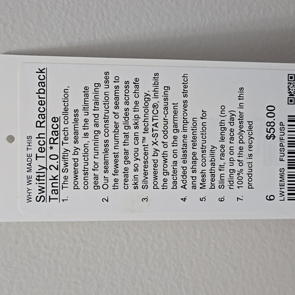Lululemon Swiftly Tech Racerback - Picture 4 of 4